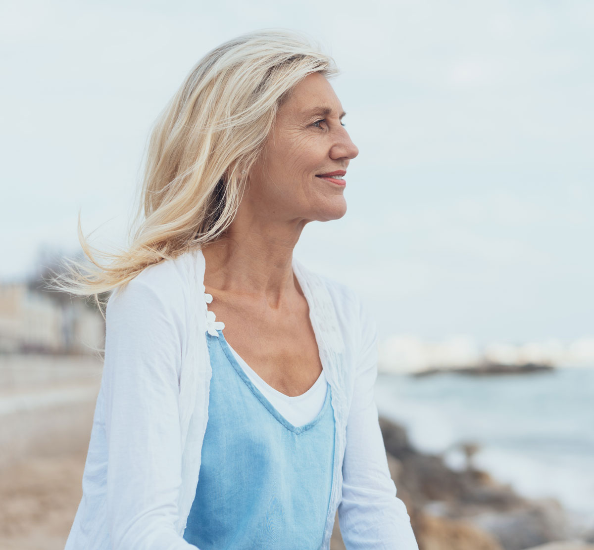 ABC woman ocean  SQ 208714436